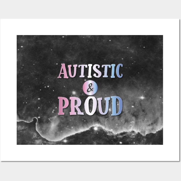 Autistic and Proud: Bigender Wall Art by SarahCateCreations